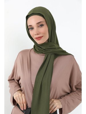 Haki İç Boneli Hazır Penye Şal,ps