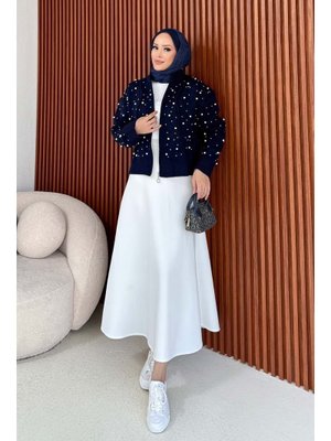 İncili Triko Hırka