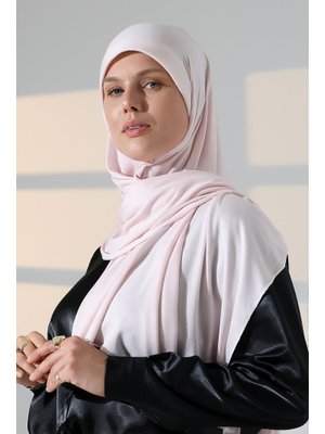 Pudra Hazır Pratik Geçmeli Likralı Penye Şal Pudra Hazır Pratik Geçmeli Likralı Penye Şal