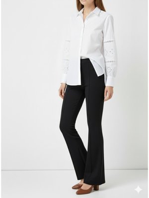 Siyah İspanyol Paça Pantolon