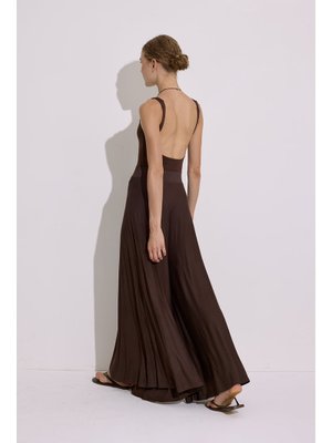 Kahverengi Dökümlü Rahat Pantolon Kahverengi Dökümlü Rahat Pantolon