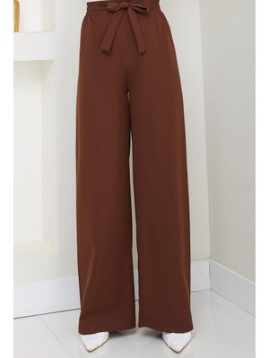 Kahverengi Bağlamalı Pantolon Kahverengi Bağlamalı Pantolon