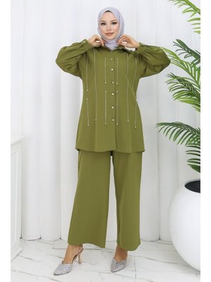 Haki Taş Detaylı Takım