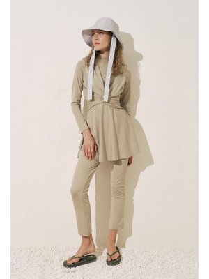 Yeşil Flare Paça Tesettür Mayo Pantolon Yeşil Flare Paça Tesettür Mayo Pantolon