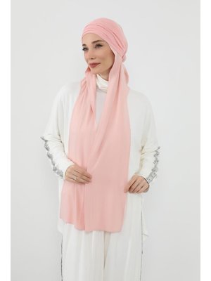 Pudra İç Boneli Hazır Penye Şal,ps