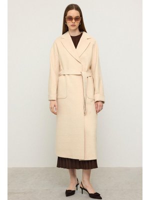 Krem Torba Cepli Kendinden Desenli Oversize Limited Edition Kaban Krem Torba Cepli Kendinden Desenli Oversize Limited Edition Kaban