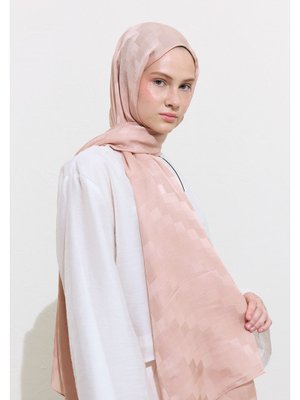 Pudra Nori İpeksi Jakar Şal Pudra Nori İpeksi Jakar Şal