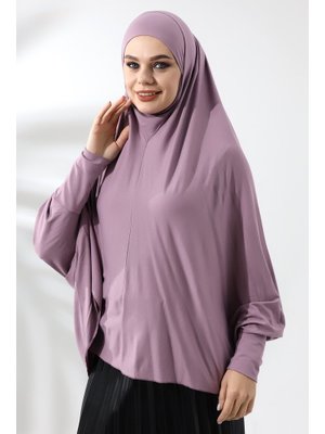 Hazır Pratik Sultanbaş Kollu Penye Sufle Eşarp Hijab Gül Kurusu Hazır Pratik Sultanbaş Kollu Penye Sufle Eşarp Hijab Gül Kurusu