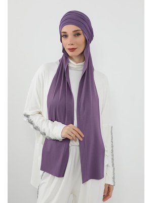 Mor İç Boneli Hazır Penye Şal,ps Mor İç Boneli Hazır Penye Şal,ps