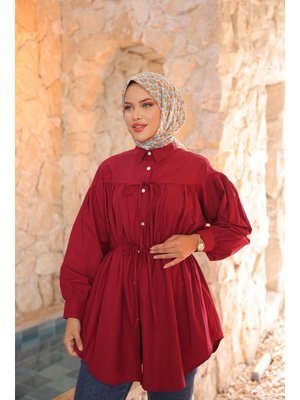 Beli Büzgülü Bağlamalı Tunik Beli Büzgülü Bağlamalı Tunik