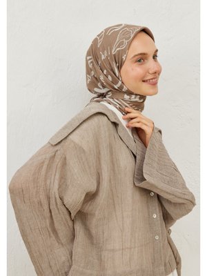 Vizon Summer Vibes Desen Pamuk Vual Eşarp