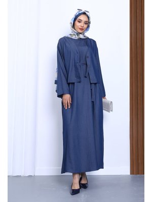 Lacivert Tensel Kot Gömlek Elbise Kombin Lacivert Tensel Kot Gömlek Elbise Kombin