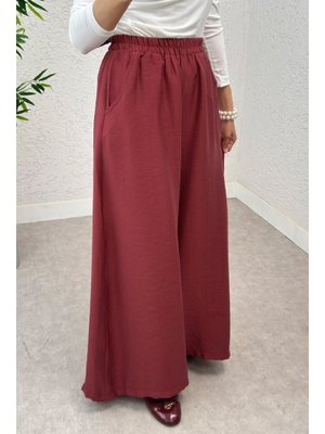 Bordo Boru Paça Pantolon