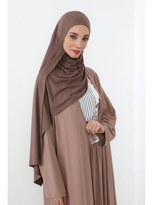 Çikolata Boynu Kapatan Ninja Boneli Pratik Penye Şal,ps