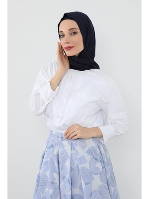 Lacivert İç Boneli Hazır Penye Şal,ps