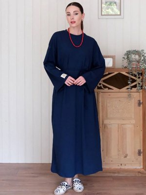 Lacivert Elbise