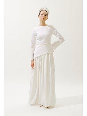 Ekru Annıta Abiye Elbise Ekru Annıta Abiye Elbise