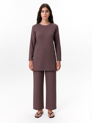 Vizon Sandy Kumaş Pliseli Takım