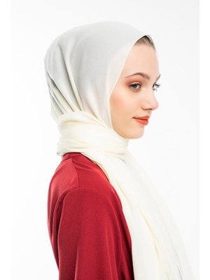 Ekru Düz Desen Lome Seri Şal Askısı İle Birlikte 75x200 Cm Ekru Düz Desen Lome Seri Şal Askısı İle Birlikte 75x200 Cm