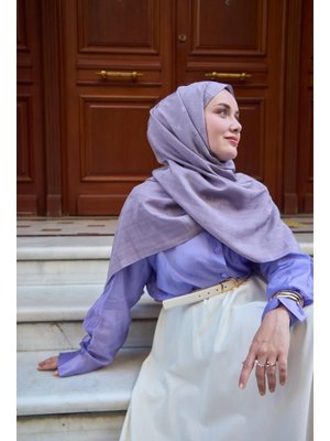 Monogram Pamuk İpek Şal