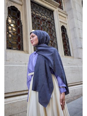 Monogram Pamuk İpek Şal