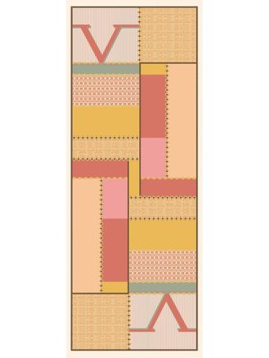 Geometrik Desen Dora Seri Şal Askısı İle Birlikte 75x200 Cm Somon Gül Kurusu Geometrik Desen Dora Seri Şal Askısı İle Birlikte 75x200 Cm Somon Gül Kurusu