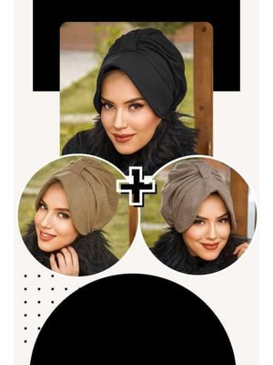 3lü Şapkalı Bone Set