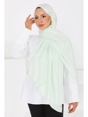 Mint Etnik Monagram Şal