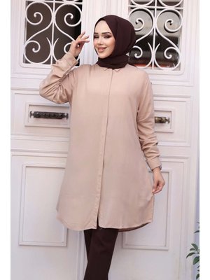 Düğmeli Bisküvi Tunik 11715bs