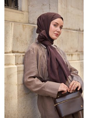 Monogram Pamuk İpek Şal