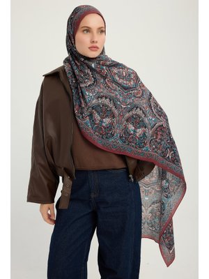70x190 Cm Ebedi Saraylar Bordo Vierra Desenli Viskon Şal 70x190 Cm Ebedi Saraylar Bordo Vierra Desenli Viskon Şal