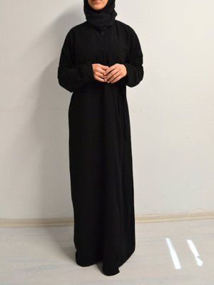 Rahat Kalıp Kruvaze Yandan Bağlamalı Namaz Elbisesi – Viskon Rahat Kalıp Kruvaze Yandan Bağlamalı Namaz Elbisesi – Viskon