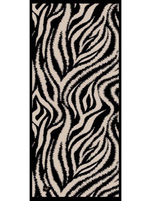 Zebra Desen Pavia Seri Şal Askısı İle Birlikte 90x200 Cm Siyah Bej Zebra Desen Pavia Seri Şal Askısı İle Birlikte 90x200 Cm Siyah Bej