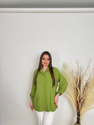 Yeşil Büyük Beden Gömlek Yeşil Büyük Beden Gömlek