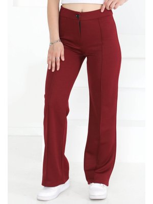 Bordo Şerit Detaylı Spor Pantolon Bordo Şerit Detaylı Spor Pantolon