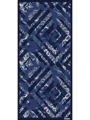 Lacivert Çiçekli Desen Pavia Seri Şal Askısı İle Birlikte 90x200 Cm Lacivert Çiçekli Desen Pavia Seri Şal Askısı İle Birlikte 90x200 Cm