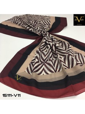 Krem Desenli Kesik Elyaf Seri Şal Askısı İle Birlikte Bordo Krem Desenli Kesik Elyaf Seri Şal Askısı İle Birlikte Bordo