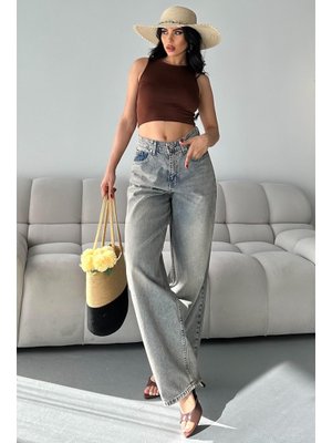 Açık Kahve Tınt Bıyık Baggy Kot Pantolon Açik Tint Açık Kahve Tınt Bıyık Baggy Kot Pantolon Açik Tint