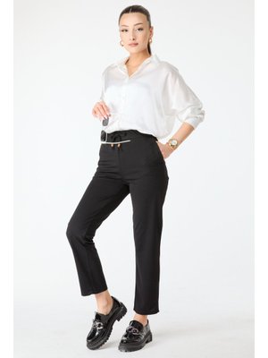 Siyah Sıyah Havuç Pantolon