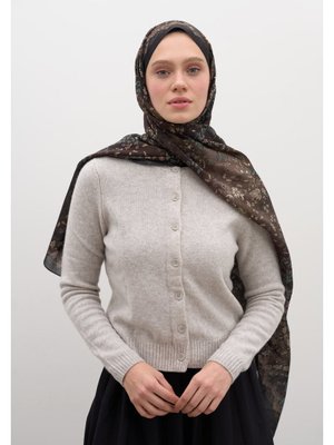 Siyah Cerıse Desen Şal Siyah Cerıse Desen Şal
