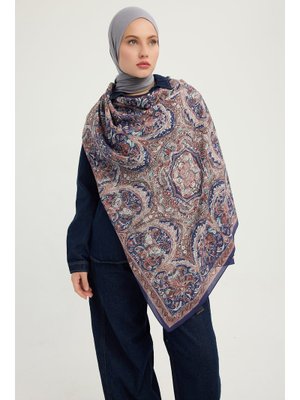 70x190 Cm Ebedi Saraylar Kahve Vierra Desenli Viskon Şal