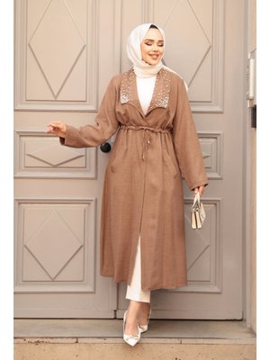 İnci Detaylı Camel Kap 6714c