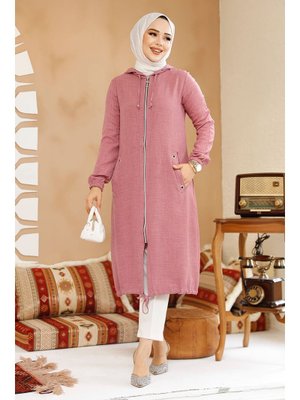 Fermuarlı Gül Kurusu Kap 70792gk Fermuarlı Gül Kurusu Kap 70792gk