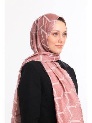Krem V Desen Jakarlı Modal Seri Şal Askısı İle Birlikte 75x200 Cm Pudra Krem V Desen Jakarlı Modal Seri Şal Askısı İle Birlikte 75x200 Cm Pudra
