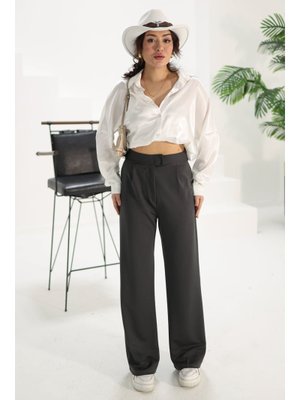 Antrasit Antrasıt Palazzo Pantolon