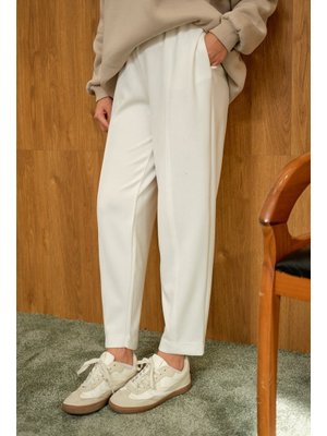 Beyaz Modal Pantolon