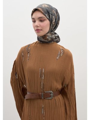 Vizon Evelyne Desen Pamuklu Viskon Eşarp