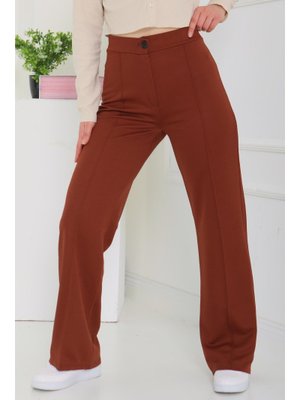 Kahve Şerit Detaylı Spor Pantolon Kahve Şerit Detaylı Spor Pantolon