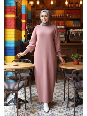 Gül Kurusu Triko Elbise 17205gk Gül Kurusu Triko Elbise 17205gk