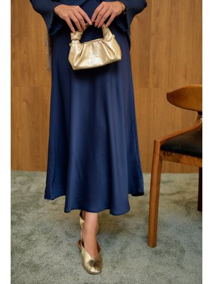 Lacivert Saten Etek Lacivert Saten Etek